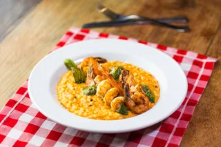 RISOTTO DE CAMARONES Y TOMATE