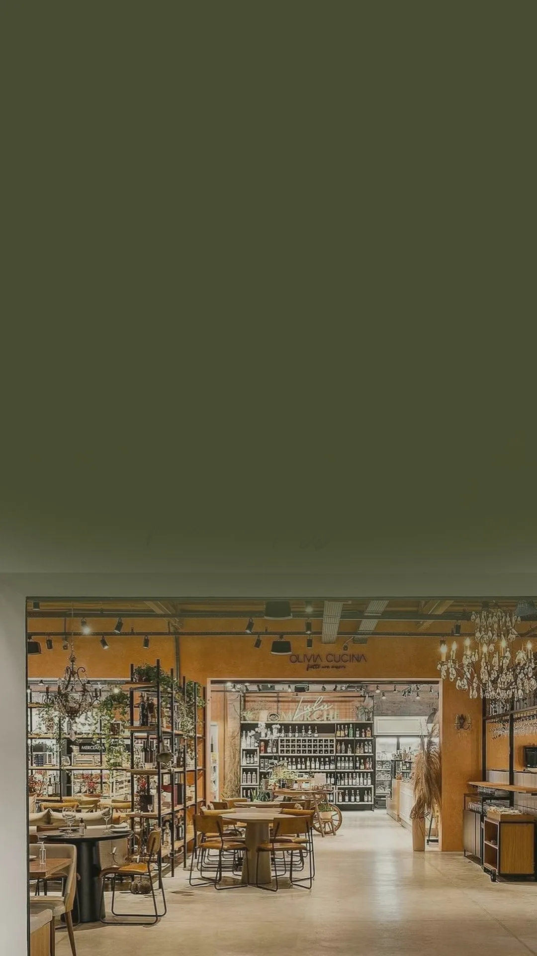 Salón de Olivia Cucina en el Armazém Rita Maria